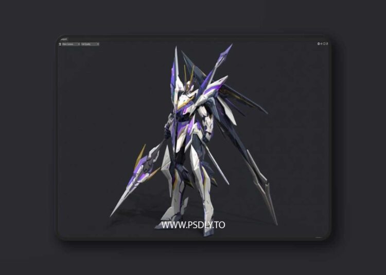 Robot Low-poly 3D Model 1 Robot Low-poly 3D Model