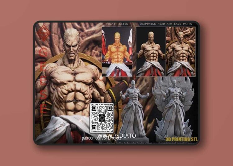 STL Project – Geese Howard 3D Print 1 STL Project – Geese Howard 3D Print