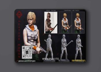 STL Project – Heather Mason silent hill 3D Print