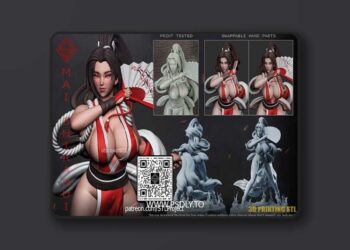 STL Project – Mai Shiranui 3D Print
