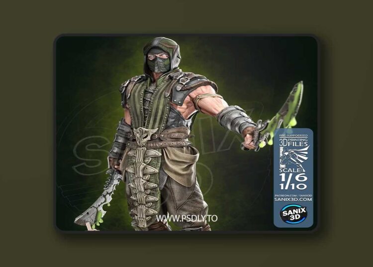 Sanix – Reptile – Mortal Combat 3D Print 1 Sanix – Reptile – Mortal Combat 3D Print