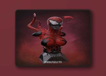 She Carnage Bust – 3D Print
