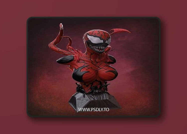 She Carnage Bust – 3D Print 1 She Carnage Bust – 3D Print