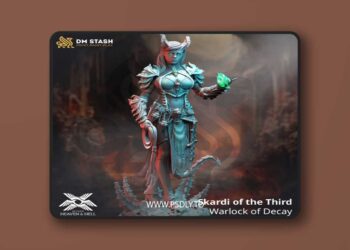 Skardi of the Third – Warlock of Decay – 3D Print Model