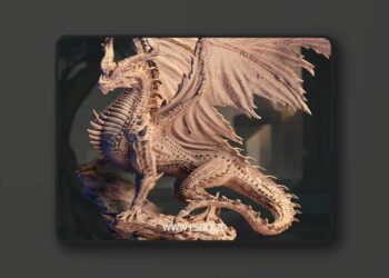 Sovram the Betrayed – Elder Black Dragon – 3D Print Model