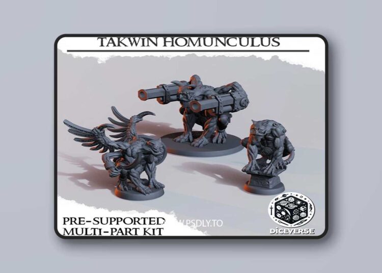 Takwin Homunculus 3D Print 3D Model 1 Takwin Homunculus 3D Print 3D Model