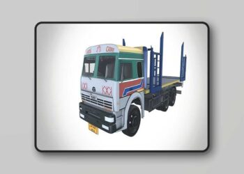 Tata LPT 2518 Truck 10 wheeler Goods Carrier 3D Model