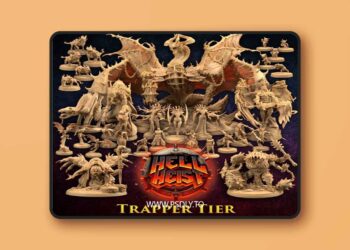 The Dragon Trappers Lodge – Hell Heist – Trapper Tier – 3D Print Model STL
