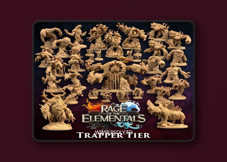 The Dragon Trappers Lodge – Rage of The Elementals – 3D Print Model STL 1 The Dragon Trappers Lodge – Rage of The Elementals – 3D Print Model STL