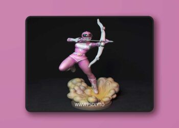 Torrida Minis – Pink Ranger – 3D Print Model