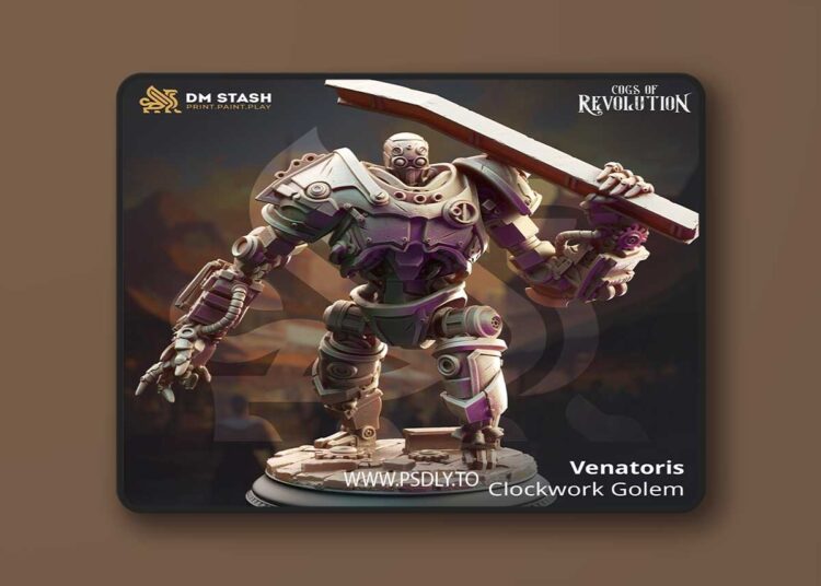 Venatoris – Clockwork Golem – 3D Print 1 Venatoris – Clockwork Golem – 3D Print