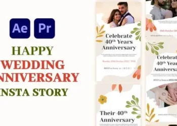 Videohive - Wedding anniversary, Instagram story - 58888975