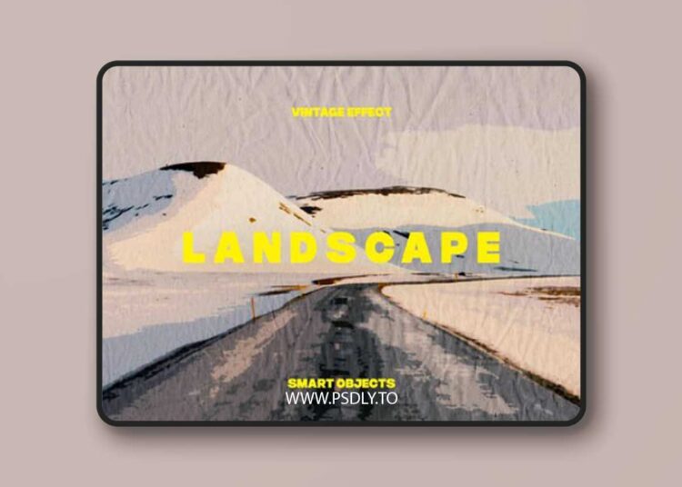 Vintage Landscape Photo Effect for Photoshop 1 Vintage Landscape Photo Effect for Photoshop