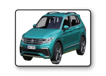Volkswagen Tiguan 2021 with HQ Interior 3D Model
