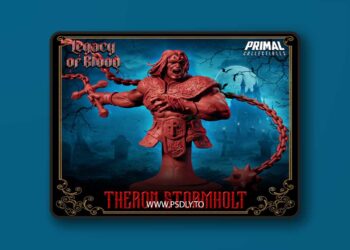 Warrior Theron Stormholt Bust – 3D Print