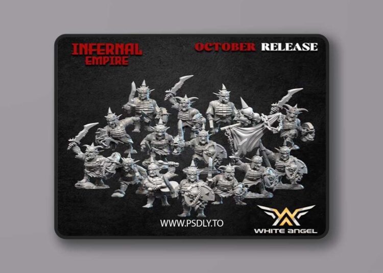 White Angel Miniatures – Infernal Empire – 3D Print Model STL 1 White Angel Miniatures – Infernal Empire – 3D Print Model STL