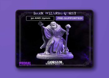 Wizard Zombie Gorgun – 3D Print