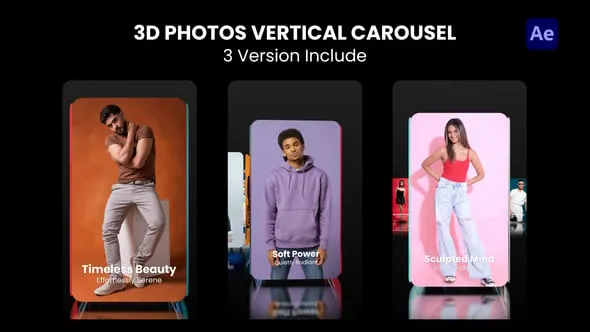 Videohive - 3D Photo Vertical Carousel - 59081744 1 3D Photo Vertical Carousel - 59081744