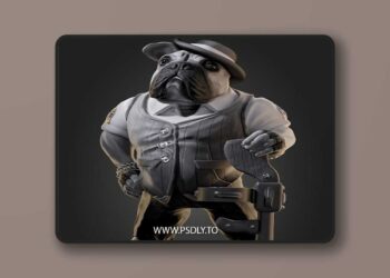 AM CM Studios – Dog – 3D Print Model STL