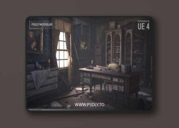 Abandoned Mansion Fully Modular Asset Pack