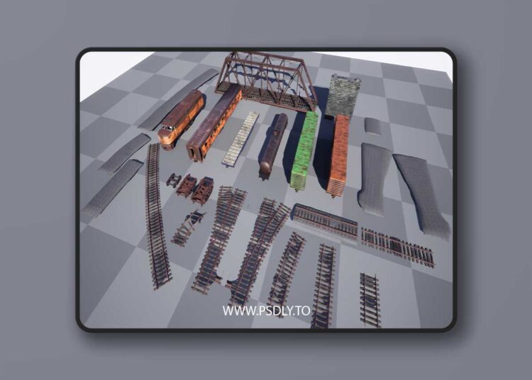 Abandoned Train Pack (4.18 - 5.6) for Unreal Engine 1 Abandoned Train Pack (4.18 - 5.6)