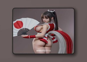 Abe3D – Mai Shiranui – 3D Print