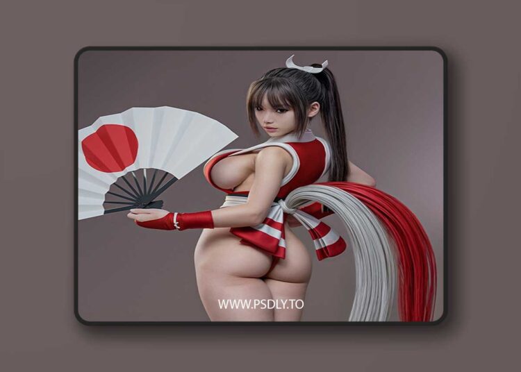 Abe3D – Mai Shiranui – 3D Print 1 Abe3D – Mai Shiranui – 3D Print
