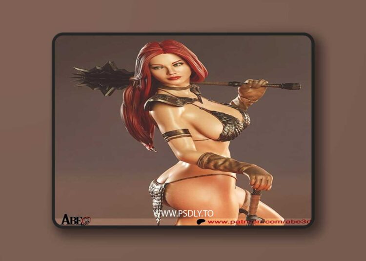 Abe3D – Marvel – Red Sonja – 3D Print 1 Abe3D – Marvel – Red Sonja – 3D Print