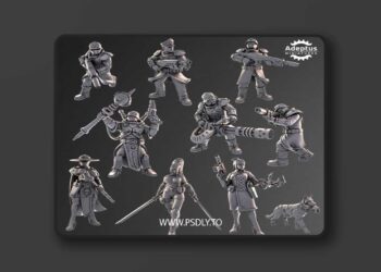 Adeptus Miniatures – Kill Squad. Mercenary Syndicate – 3D Print Model STL