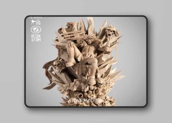 B3DSERK – Robin King Sculpture – 3D Print Model STL