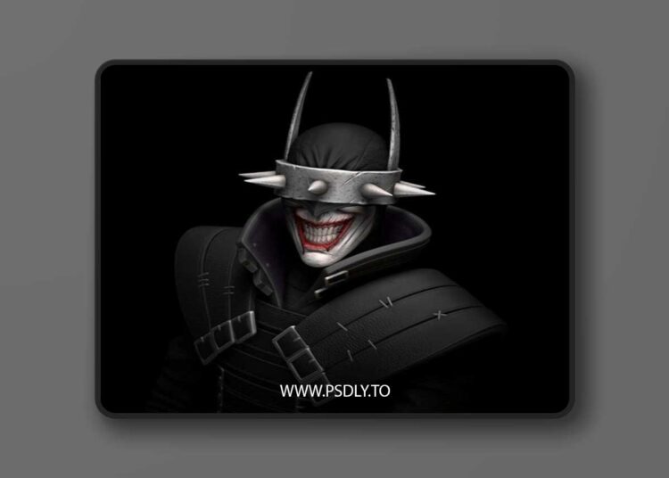 Batman Who Laugh – 3D Print Model 1 Batman Who Laugh – 3D Print Model