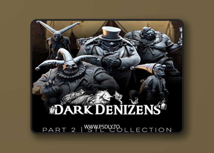 Bestiarum Miniatures – Dark Denizens Part 2 – The Circus – 3D Print Model STL 1 Bestiarum Miniatures – Dark Denizens Part 2 – The Circus – 3D Print Model STL