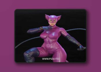 BrunoArt3D – Catwoman Long Halloween – 3D Print