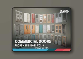 Buildings VOL.8 - Commercial Doors (Nanite & Low Poly) (5.4)