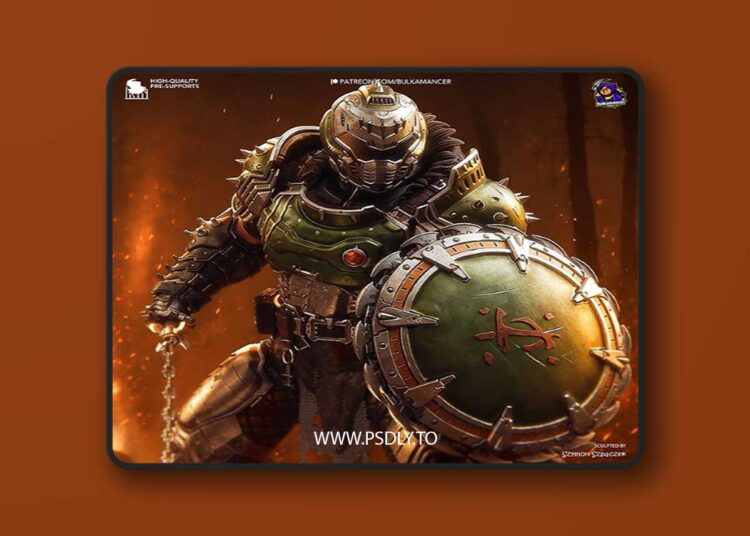 Bulkamancer Sculpts – Doom Slayer – 3D Print 1 Bulkamancer Sculpts – Doom Slayer – 3D Print