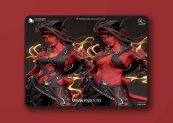 Bulkamancer Sculpts – Karlach – Stylized – Baldur’s Gate 3 – 3D Print