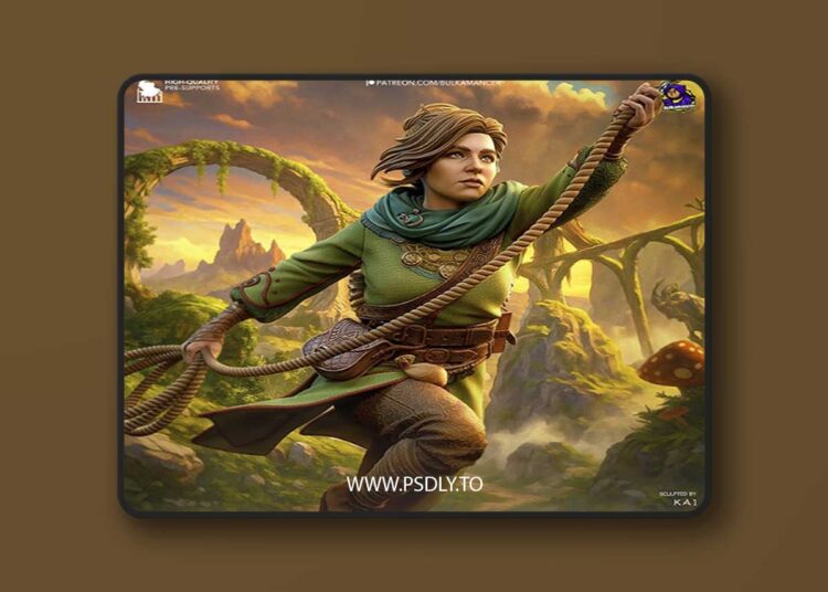 Bulkamancer Sculpts – Zoe – Split Fiction – 3D Print 1 Bulkamancer Sculpts – Zoe – Split Fiction – 3D Print