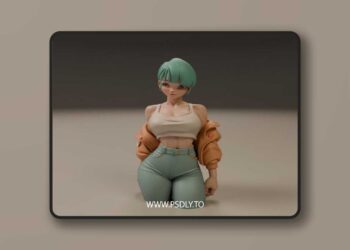 Bulma Pin-Up – 3D Print Model
