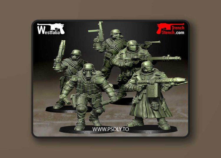 Cadaver Corps Soldiers – 3D Print Model 1 Cadaver Corps Soldiers – 3D Print Model