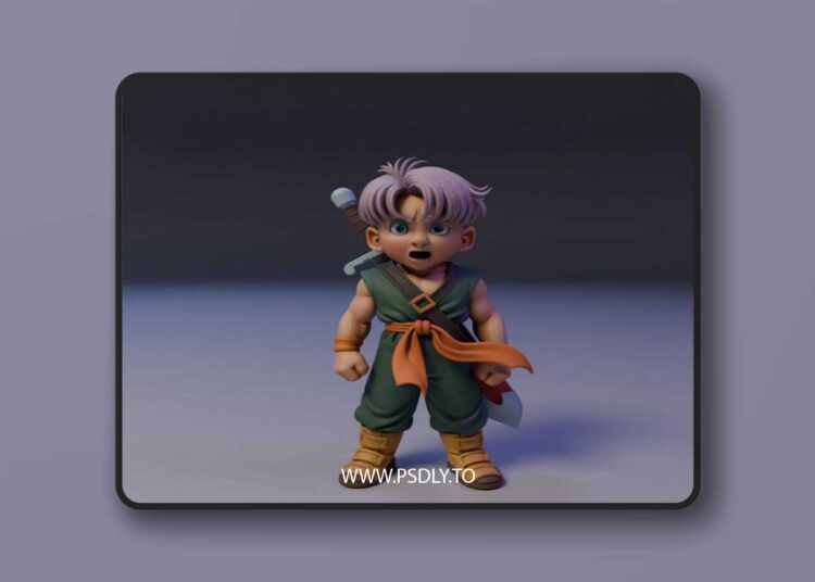 Chibi Trunks – 3D Print Model 1 Chibi Trunks – 3D Print Model