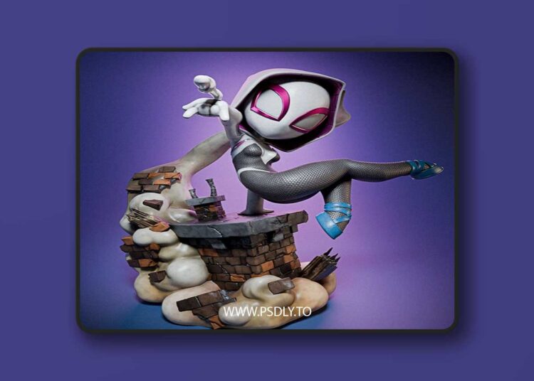 Chibistation – Gwen 3D Print 3D Model 1 Chibistation – Gwen 3D Print 3D Model