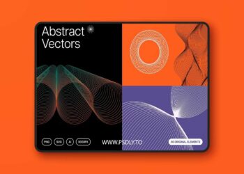 CreativeMarket - Abstract Twirls Elements Pack 14967231