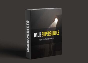 DAUB® SuperBundle - 572+ Pro Tools and 60+ Textures for Clip Studio Paint