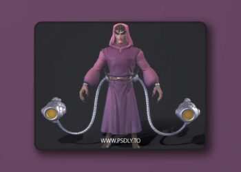 Desaad Low-poly 3D Model