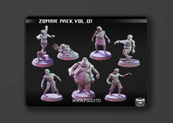 Dungeon Dog – Zombie Pack Vol.01 – 3D Print Model STL