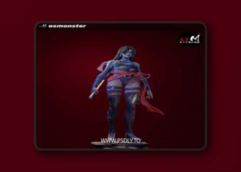 E.S Monster – Psylocke 1 – 3D Print Model