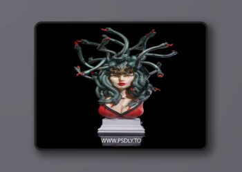 Enchant Medusa Bust – 3D Print Model