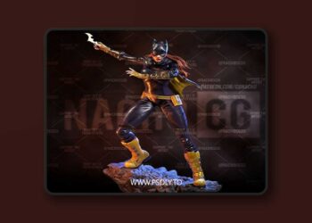 Fan Art Batgirl Statue – 3D Print