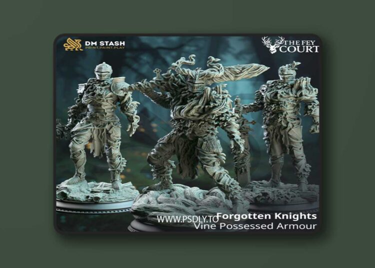 Forgotten Knights – Vine Possessed Armour – 3D Print Model 1 Forgotten Knights – Vine Possessed Armour – 3D Print Model