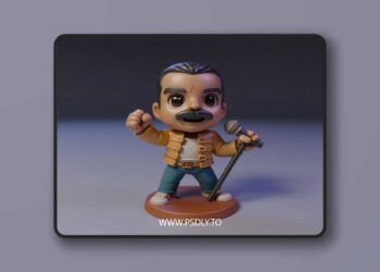 Freddie Mercury Chibi – 3D Print Model